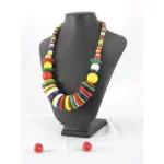 Ensemble de bijoux africains pour femmes, collier de perles en bois